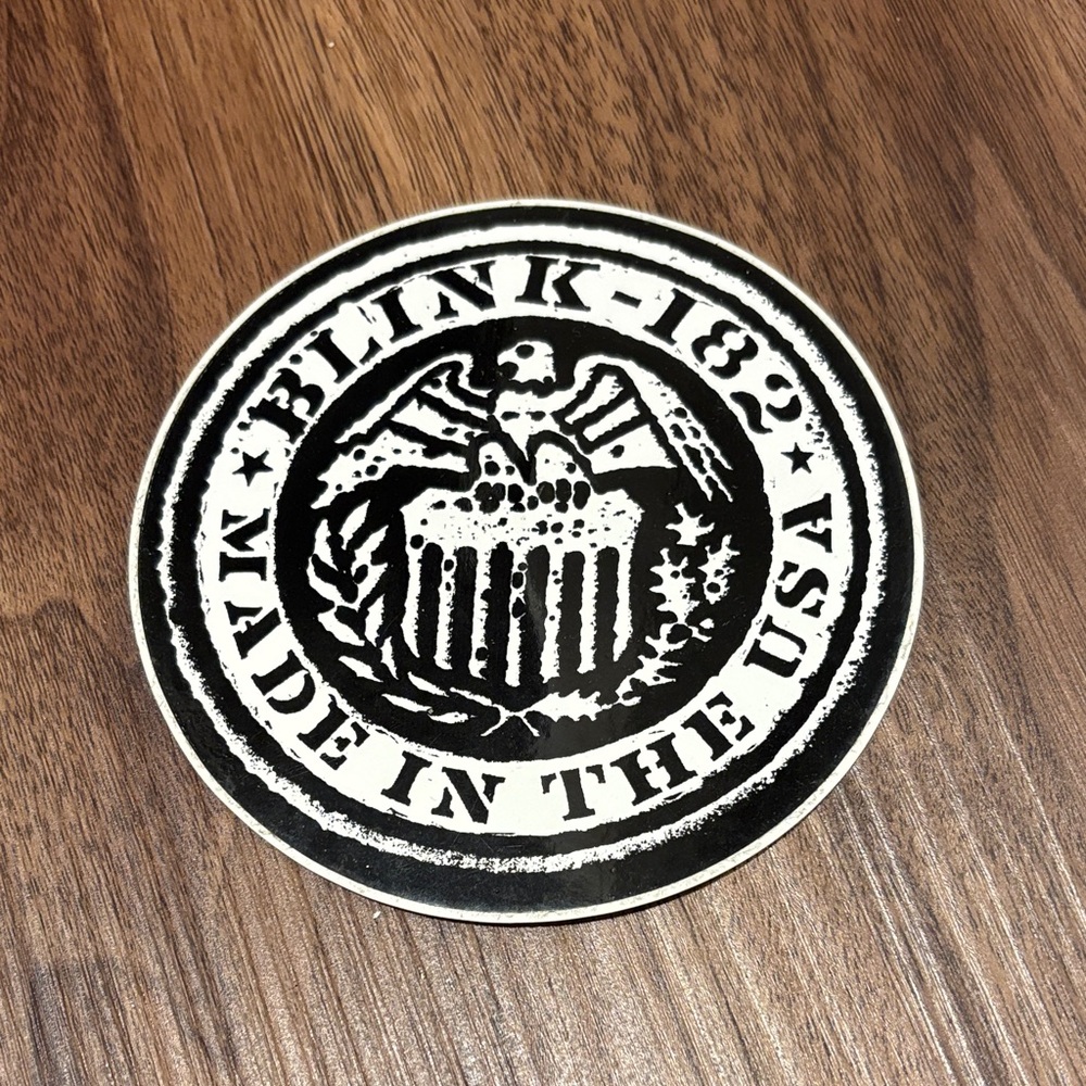 Blink-182 Black and White Sticker